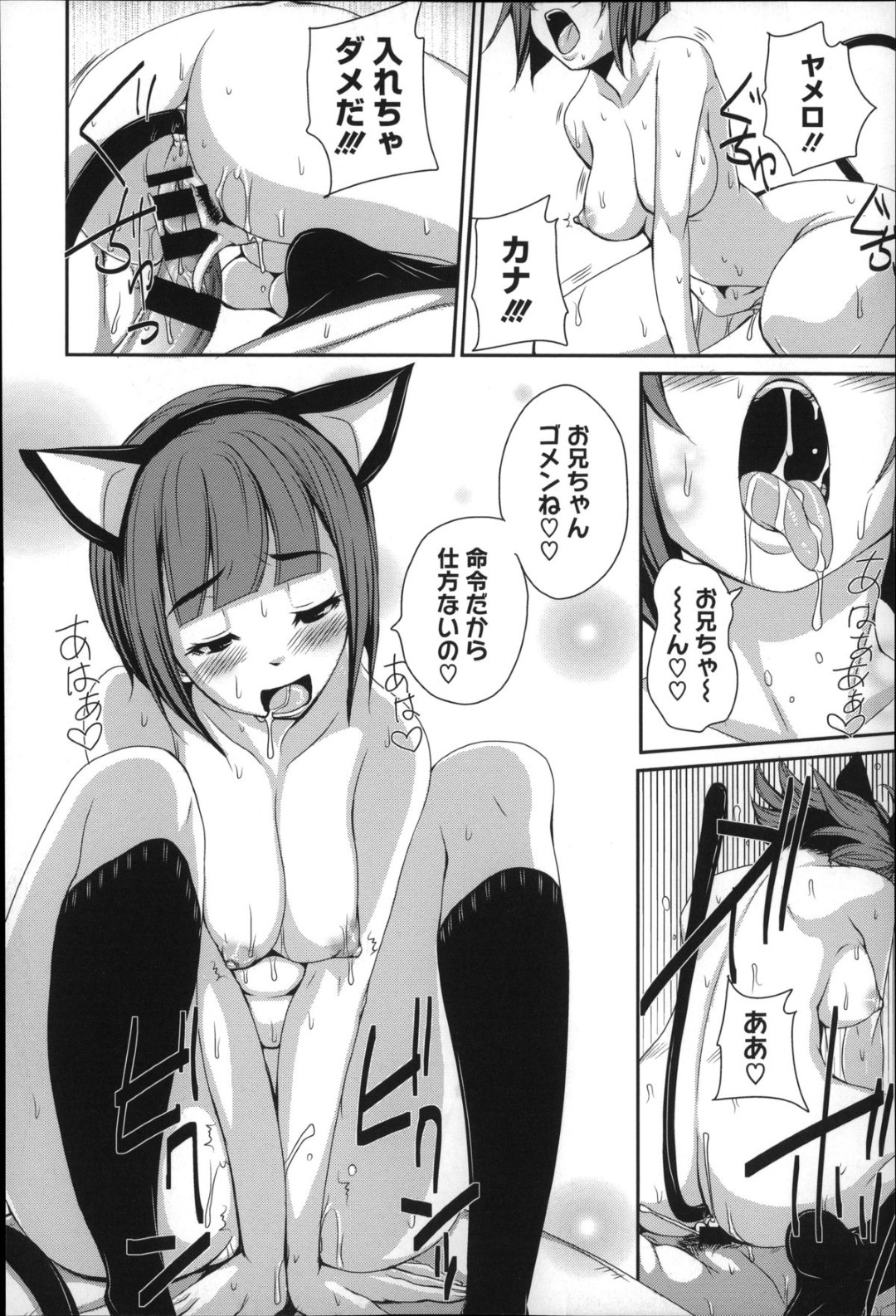 兄が生徒会の痴女たちに捕らわれ、目の前でセクハラ調教されるネコ耳美少女妹JK…目隠しされた兄が逆セクハラされている間、バイブ調教されて淫乱奴隷になってしまい、自ら兄を逆レイプして激しい兄妹セックスでイキまくる 12ページ