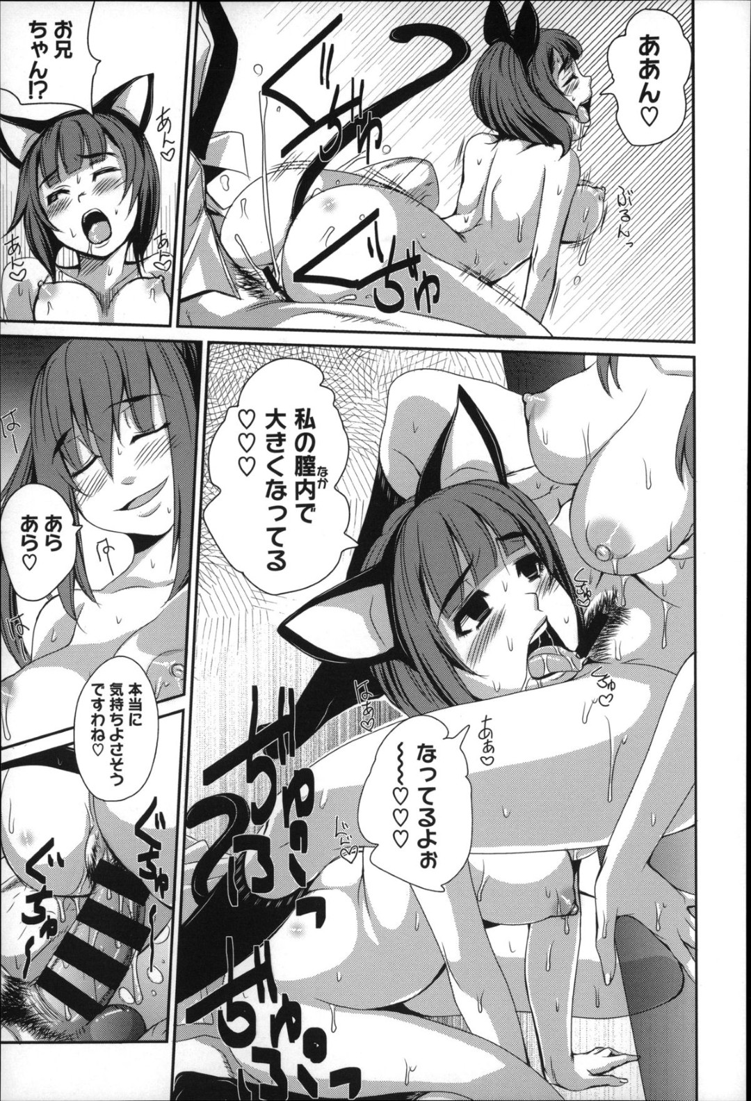 兄が生徒会の痴女たちに捕らわれ、目の前でセクハラ調教されるネコ耳美少女妹JK…目隠しされた兄が逆セクハラされている間、バイブ調教されて淫乱奴隷になってしまい、自ら兄を逆レイプして激しい兄妹セックスでイキまくる 15ページ
